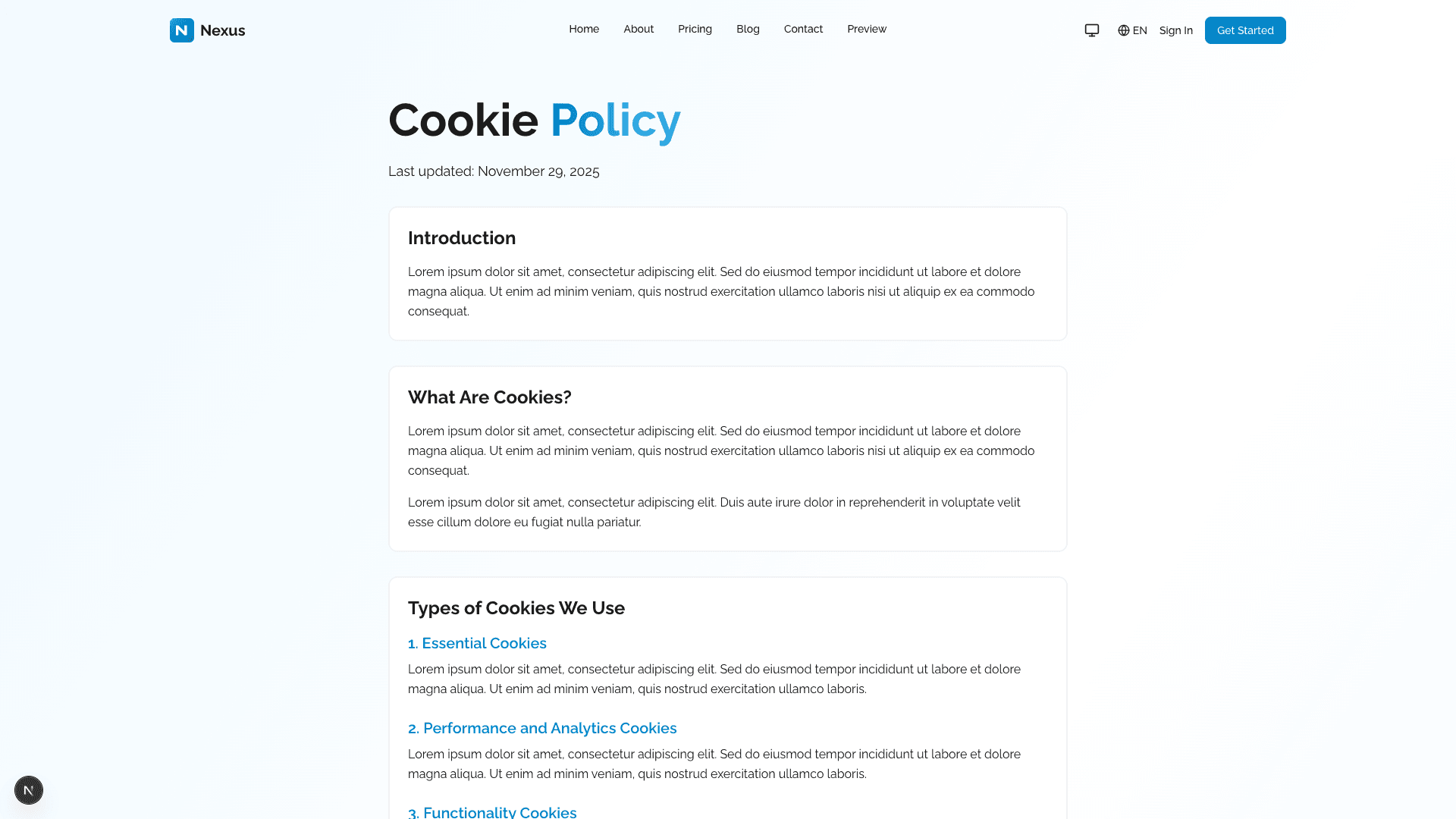 Cookie Policy