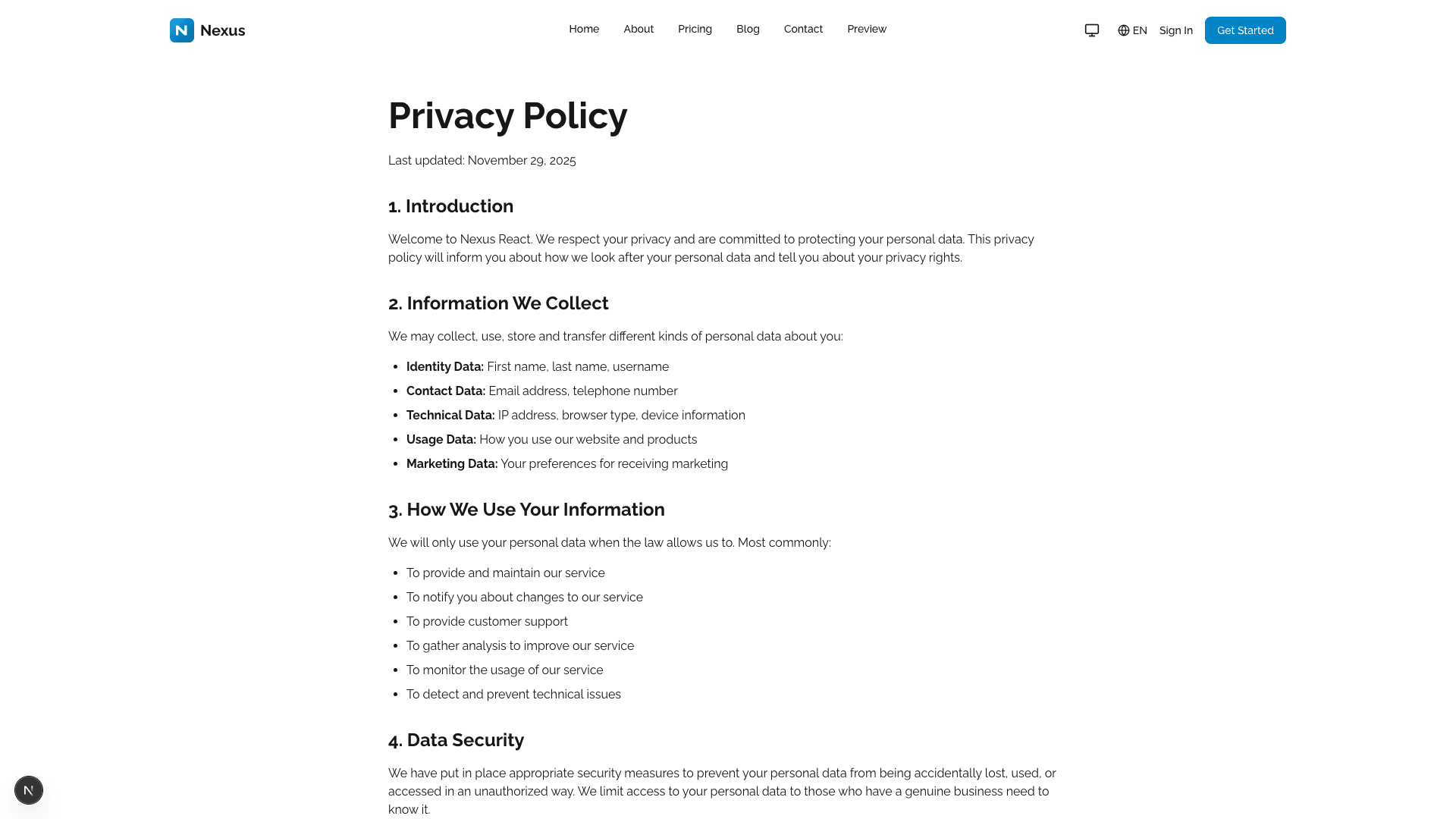 Privacy Policy