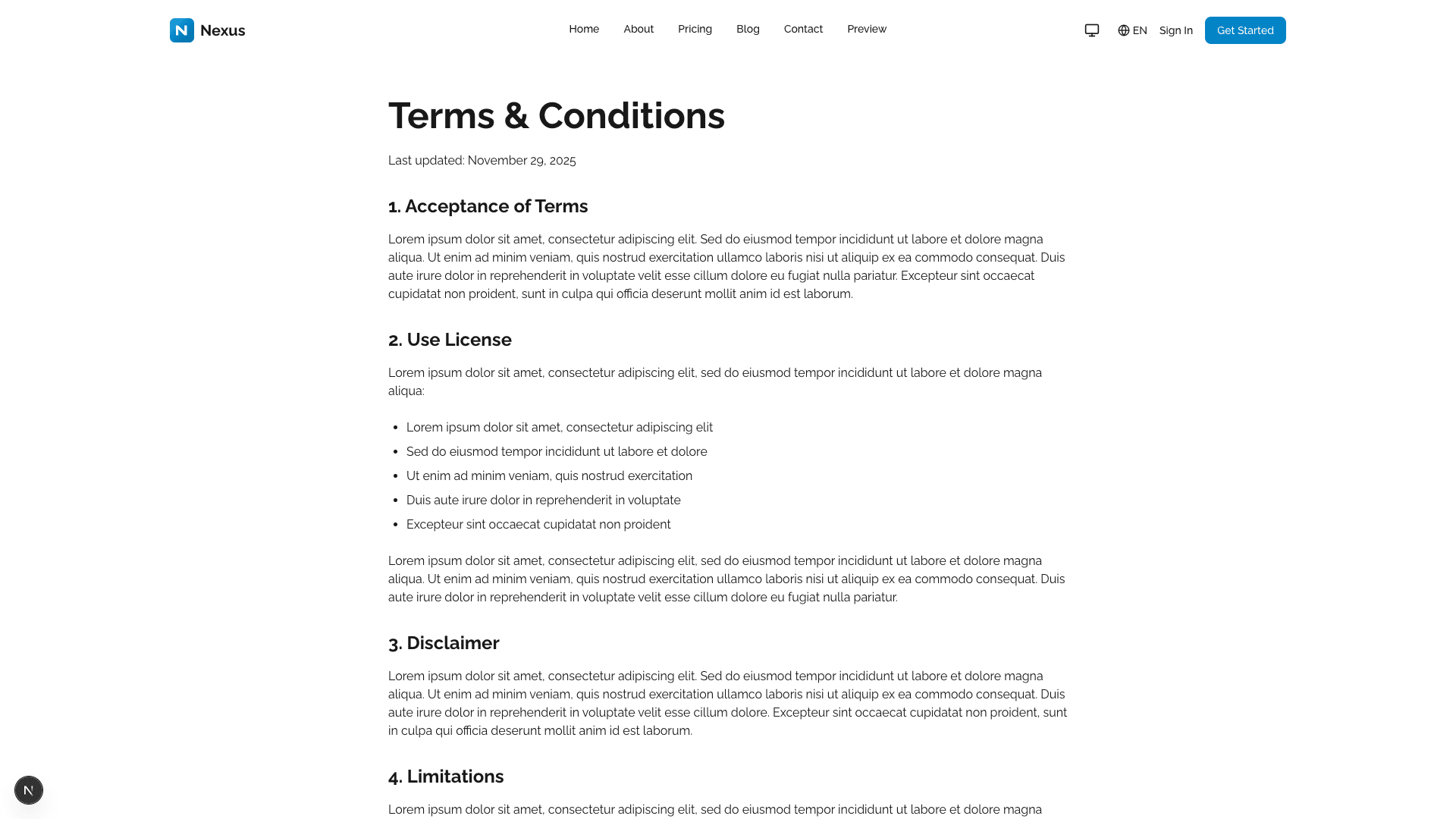 Terms & Conditions
